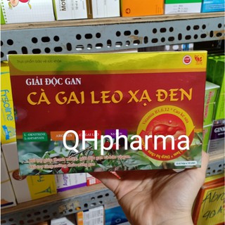 Viên giải độc gan CÀ GAI LEO XẠ ĐEN hộp 60 viên giúp hạ men gan,bảo vệ gan