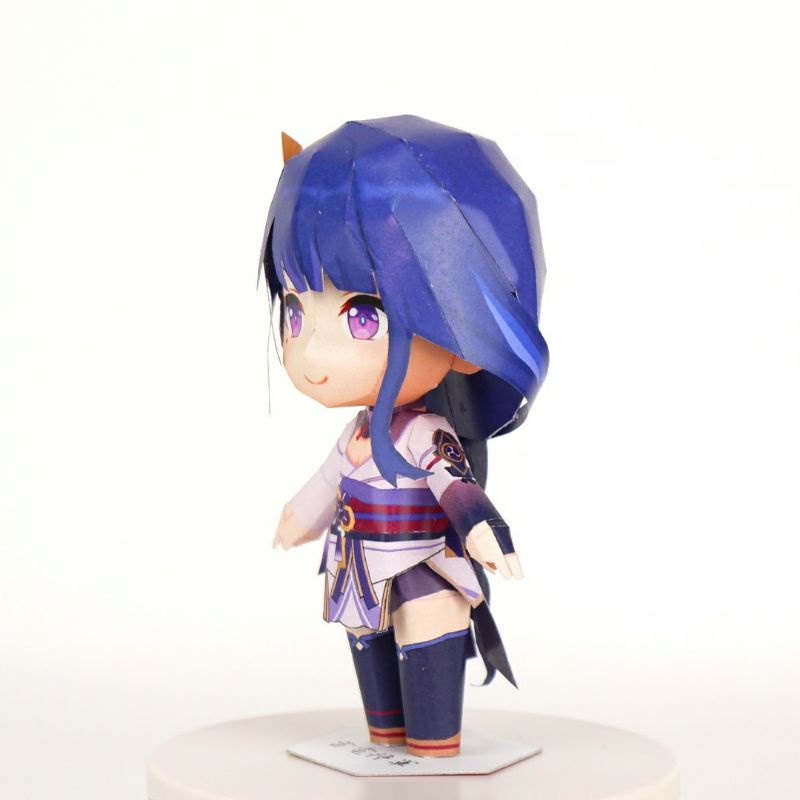 Mô hình giấy anime girl Chibi Raiden Shogun  game