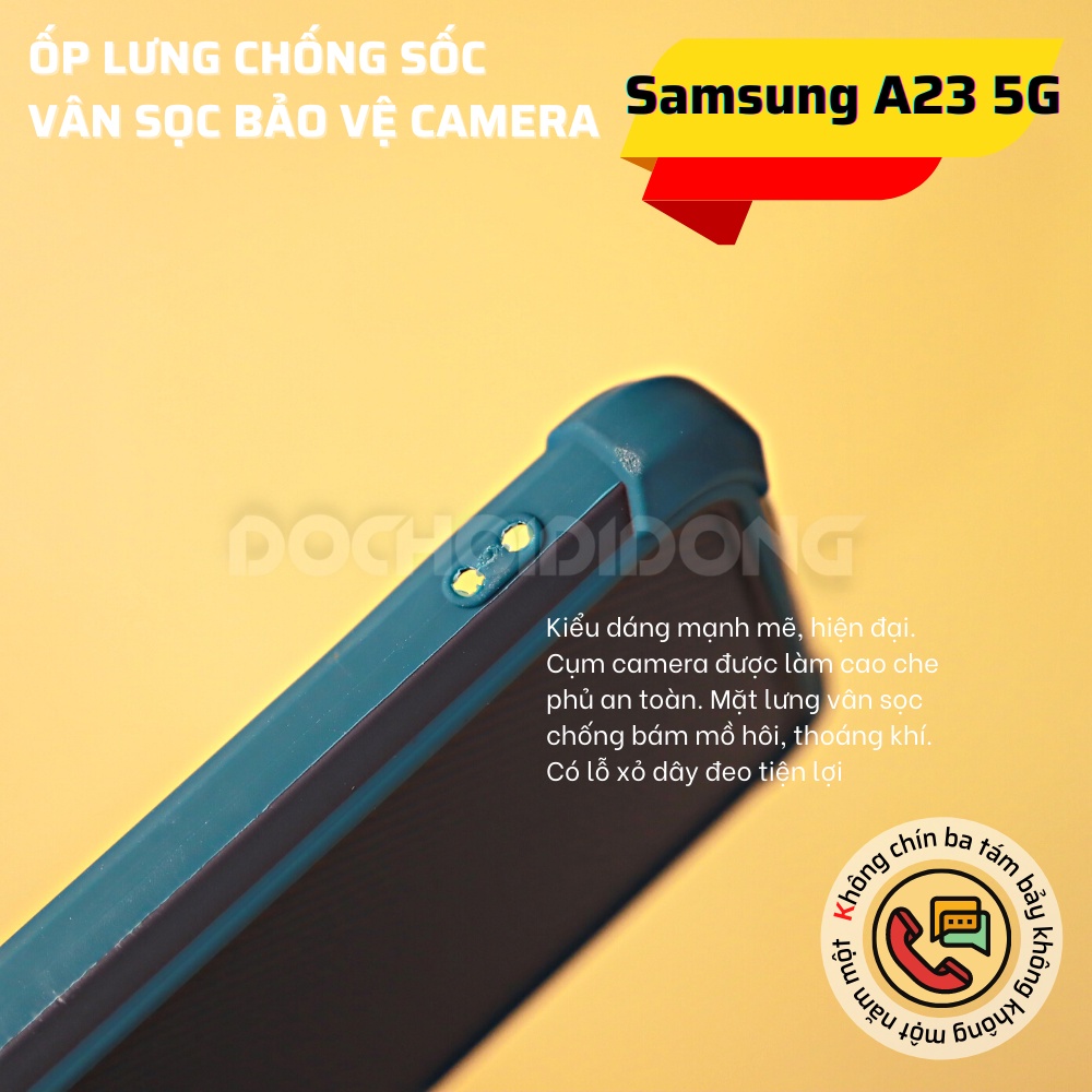 Ốp lưng Samsung A23 5G vân sọc bảo vệ camera