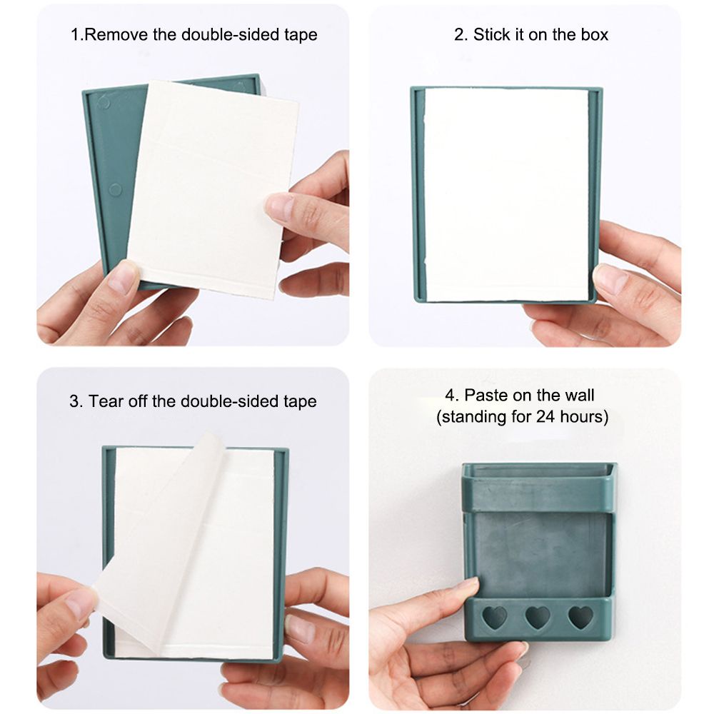 Hộp nhựa đựng điều khiển từ xa/ điện thoại gắn tường đa năng tiện dụng