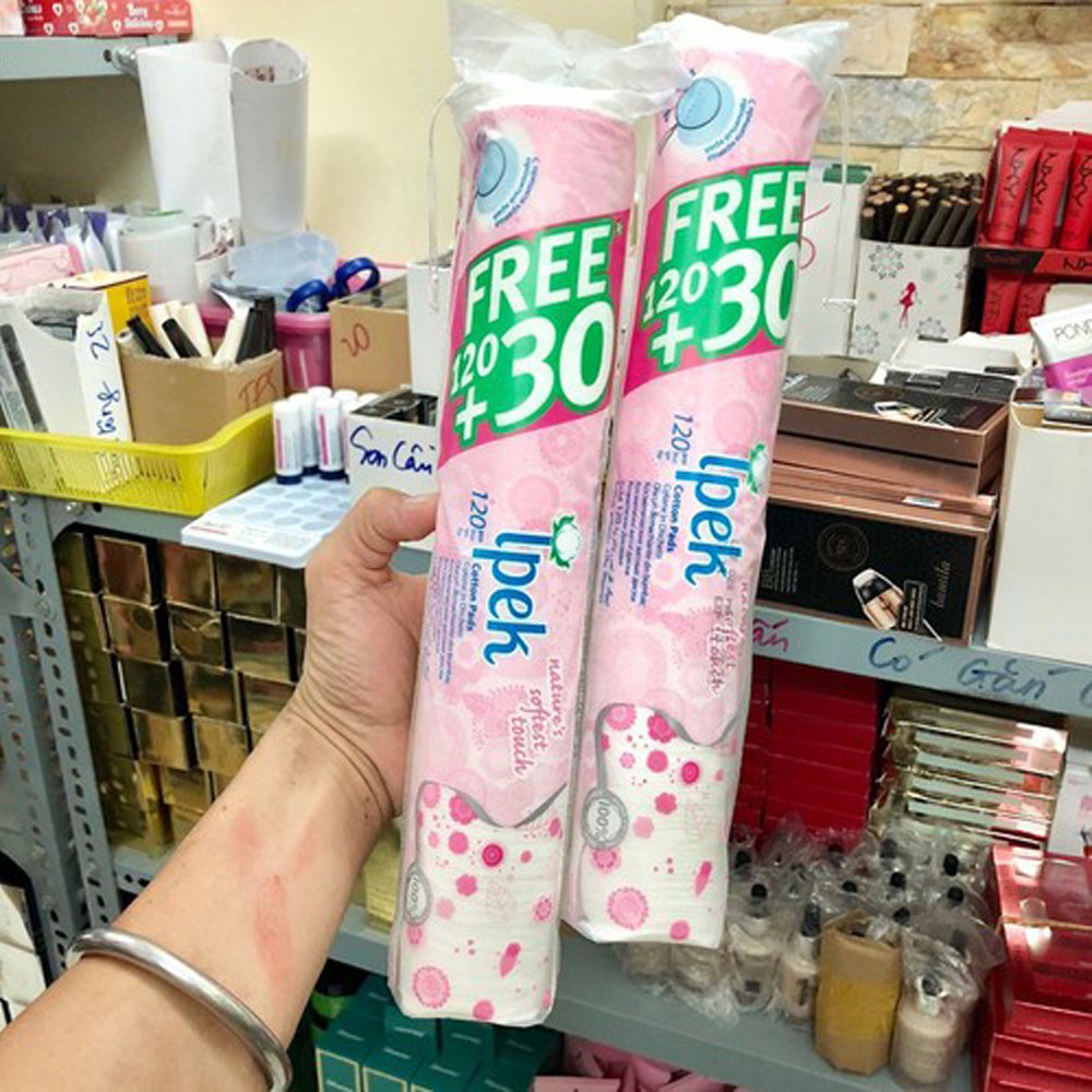Bông Tẩy Trang Ipek 130 Miếng Cotton Pads | BigBuy360 - bigbuy360.vn