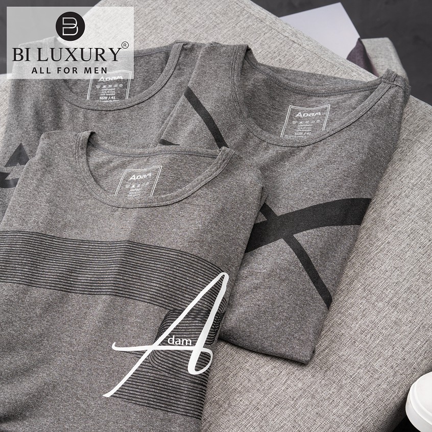 Áo phông họa tiết nam BILUXURY màu ghi sáng - APKH3 | BigBuy360 - bigbuy360.vn