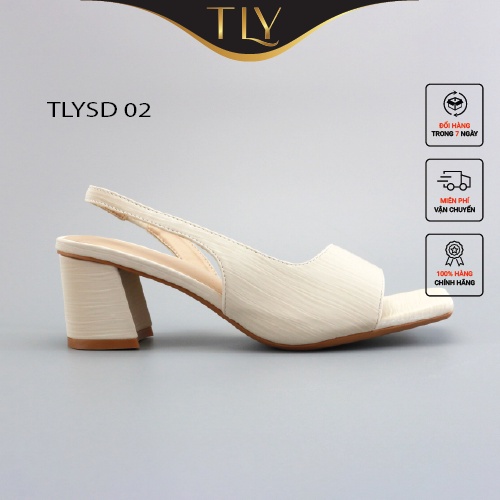 Giày Sandal nữ quai sau cao cấp TLY, sandal da nhăn 5p TLYSD 02, đủ màu săc cho nàng lựa chọn, sản phẩm được bảo hành