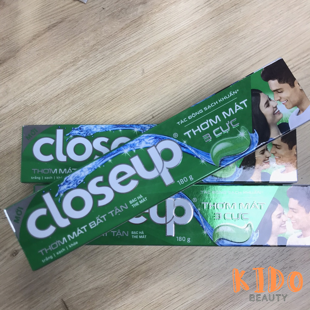 Kem Đánh Răng CLOSEUP Bạc Hà|Lửa Băng|Băng Tuyết|Muối Biển Chanh 160g/180g -Kem đánh răng Close Up trắng răng thơm miệng