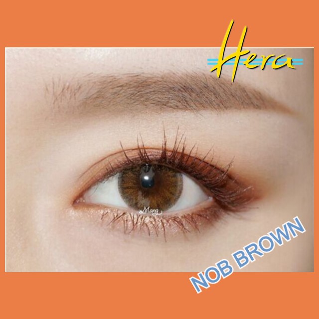 Kính Áp Tròng Hera NOB Brown - Lens cận lens nâu sáng trong tự nhiên