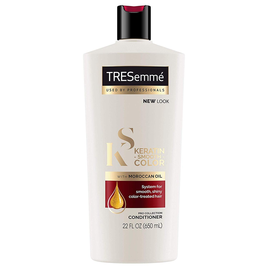 Dầu xả chuyên nghiệp dành cho tóc nhuộm Tresemme Expert Selection Keratin Smooth Color Conditioner 650ml (Mỹ)