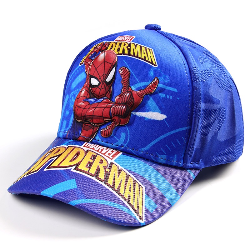 Mũ lưỡi trai họa tiết hoạt hình Ultraman Spiderman Superman 3D cho bé trai