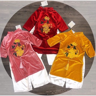 Áo dài 2019 hà nâu