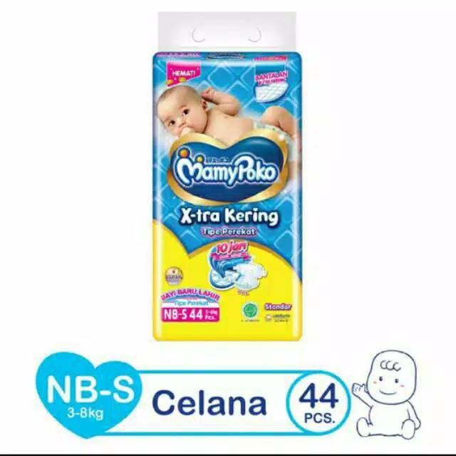 Tã Lót Dán Tường Khô Nhanh Nb-s 44 Mamypoko X-tra