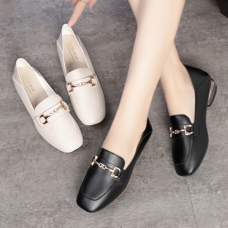Vichy Giày Da Mềm Phong Cách Anh Quốc Thời Trang Cho Nữ