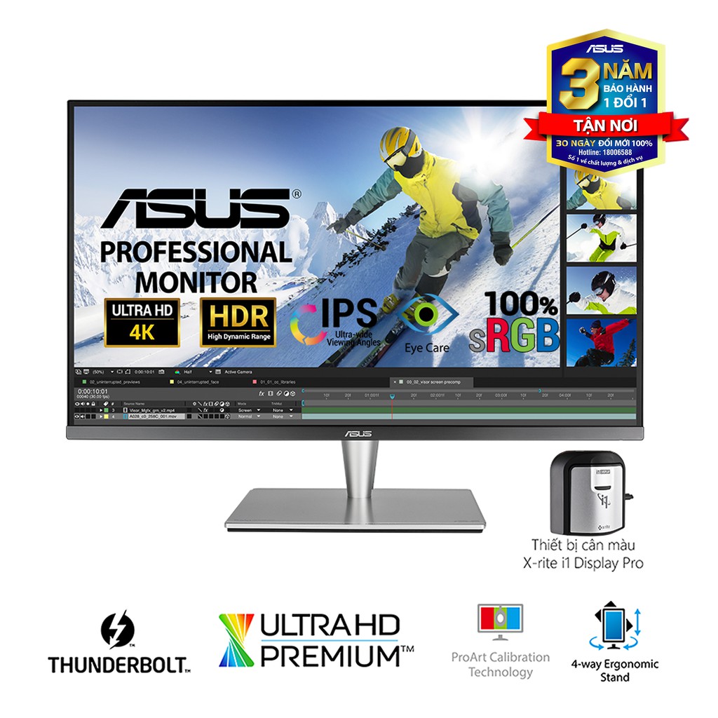 Màn hình Asus ProArt PA32UCK (32 inch/4K/IPS/HDR/100% sRGB) Hàng Chính Hãng