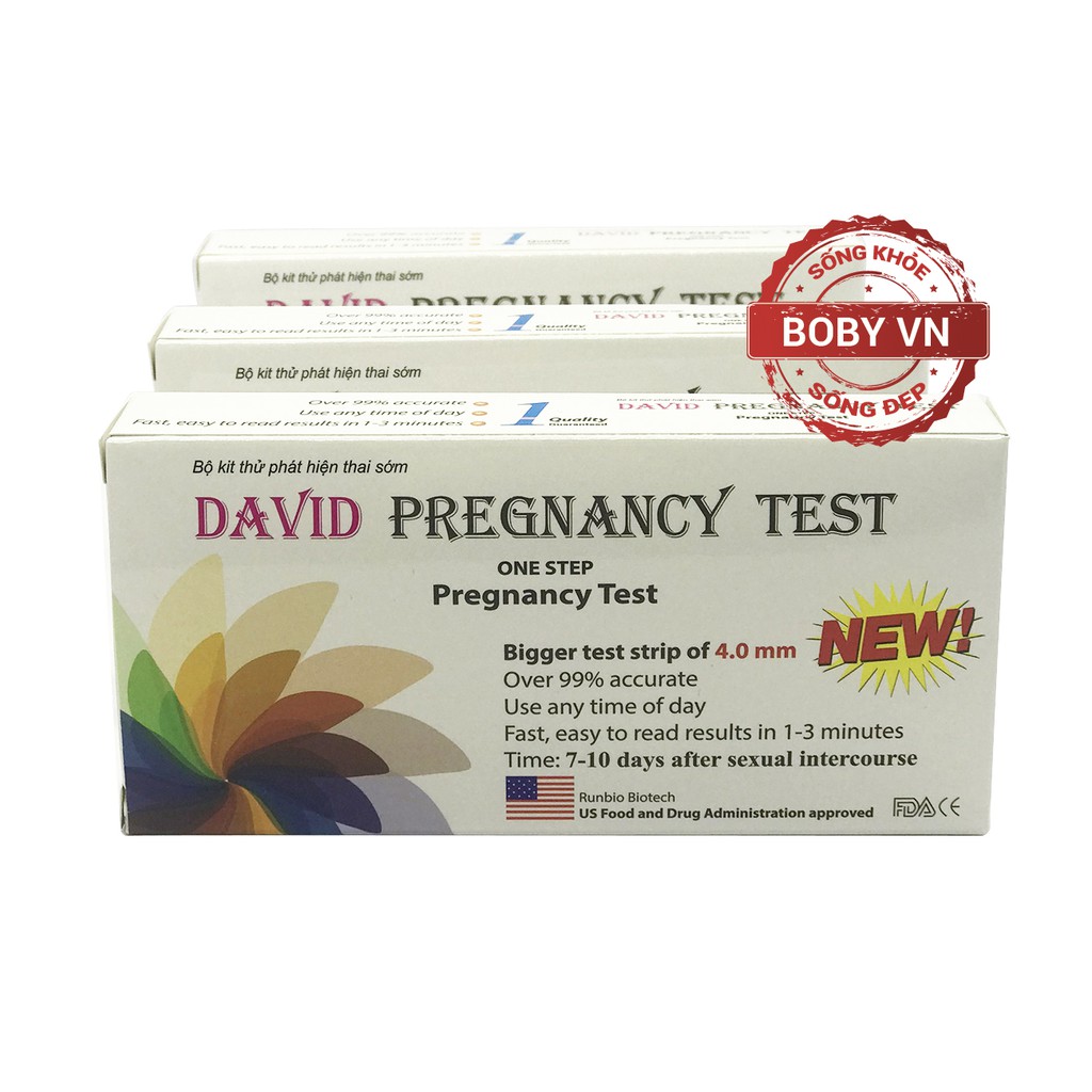 [Che tên sản phẩm] Que thử thai David Pregnacy test chính xác