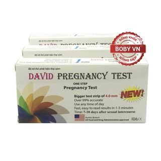 Che tên sản phẩm Que thử thai David Pregnacy test chính xác