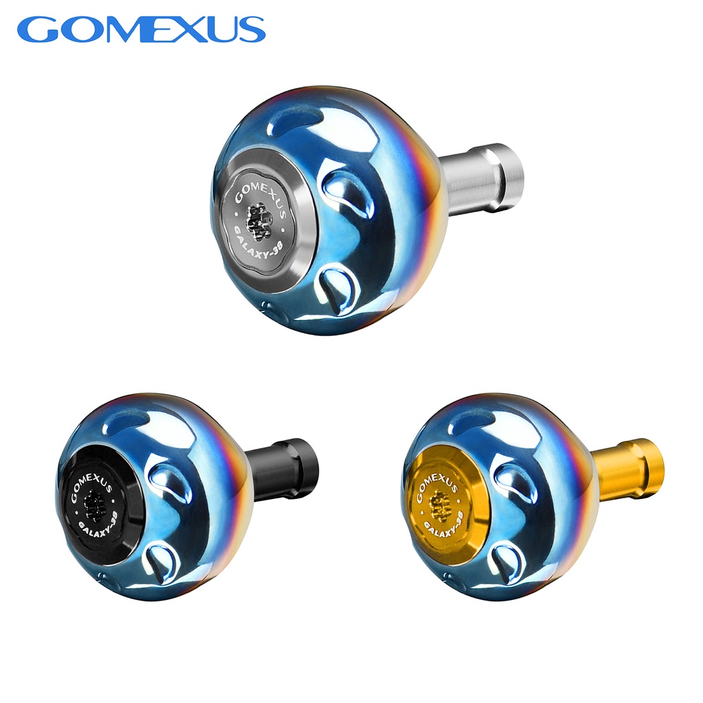 Núm vặn máy câu cá Gomexus Galaxy 38 TA38 chất liệu titan cho Shimano Stella Vanford Daiwa Saltiga Ryobi Samp MINI rockin chuyên dụng