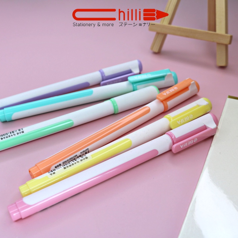 Bút Highlight Beifa Macaron  Tone Pastel Nhiều Màu Xinh Xắn