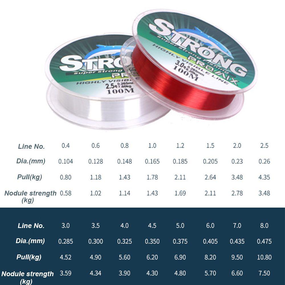 LETTER High Tensile Fluoro Carbon Strong Rope Cord Polyester Bait Fishing Line Nylon Monofilament Angling Invisible Wire Elastic Thread Spool/Multicolor