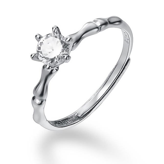 Nhẫn Bạc Nữ ITALY S925 Đính Đá Trắng Sáng Cao Cấp N2499 Bảo Ngọc Jewelry