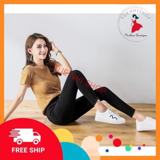 Quần tregging legging nữ cạp cao chất Umi Hàn hàng loại 1 chuẩn form tôn dáng thon chân QD09 | BigBuy360 - bigbuy360.vn