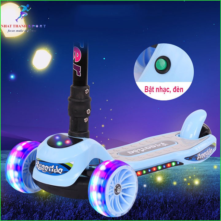 Xe trượt scooter, xe scooter có bánh Phát sáng, phát Nhạc