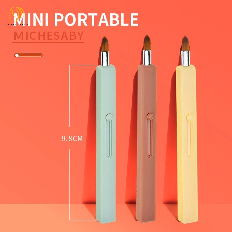 Cọ Bôi Son Môi Nhỏ Gọn Chống Bụi Thiết Kế Thu Gọn Tiện Dụng
