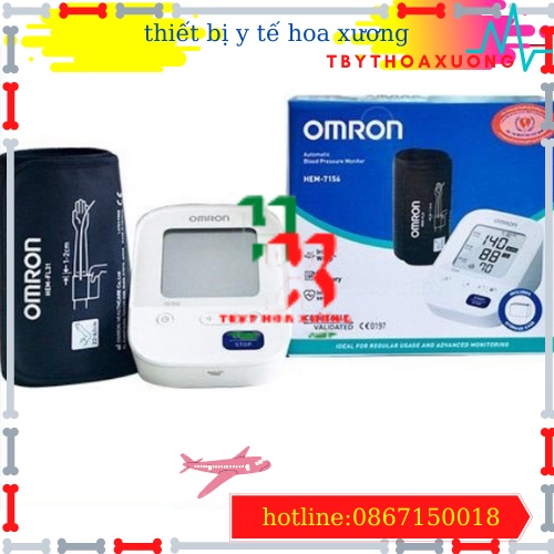 [Hàng Chính Hãng] Máy Đo Huyết Áp Bắp Tay Omron HEM 7156 - Nhập Khẩu Nhật Bản - Bảo Hành 5 Năm - Máy Đo Huyết Áp