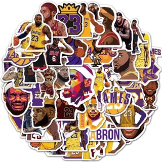 50 Sticker dán cầu thủ bóng rổ nba chống nước dán xe,mũ bảo hiểm,vali