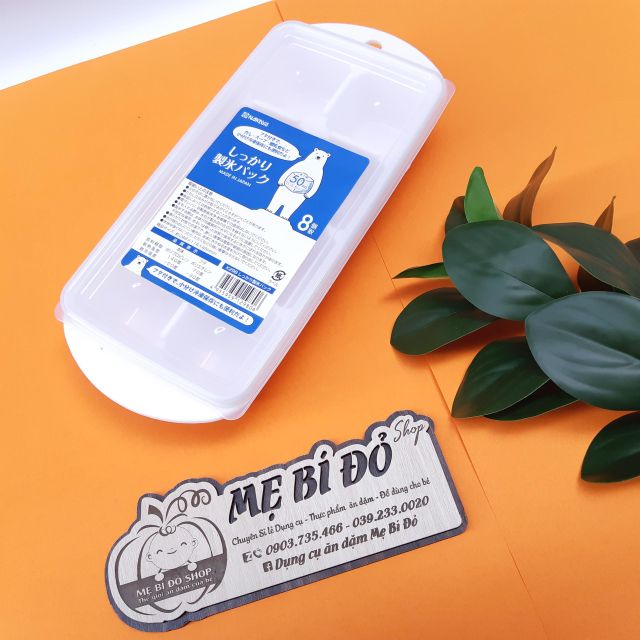 Khay Trữ Đông Đồ Ăn Dặm 8 Ngăn Nắp Dẻo NAKAYA Nhật Bản