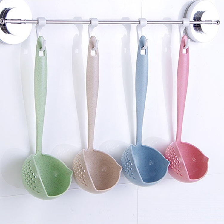 Lưới chao cán dài múc thức ăn chống bỏng 2 trong 1