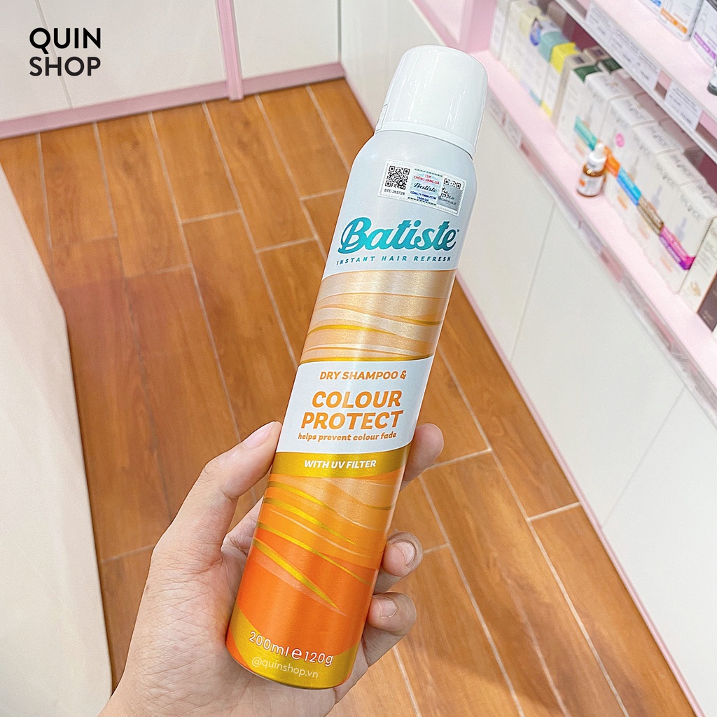 Dầu Gội Khô Hết Bết Dính Tóc, Bồng Bềnh Tức Thì Batiste Dry Shampoo 200ml