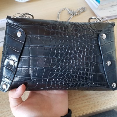 Túi Đeo Chéo Màu Đen Thiết Kế Đơn Giản Thời Trang Dành Cho Nữ