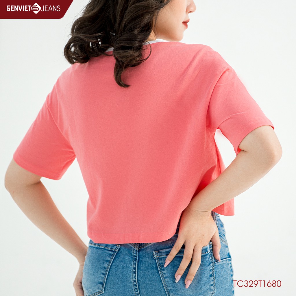 Áo Thun Cộc Tay Croptop TC329T1680 GENVIET