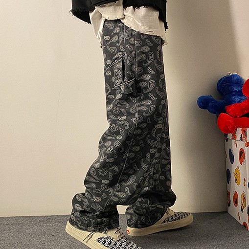 Quần jean ống rộng năng động trẻ trung cho nam