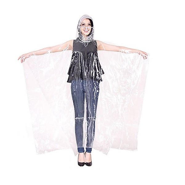 Áo mưa trong suốt loại dày