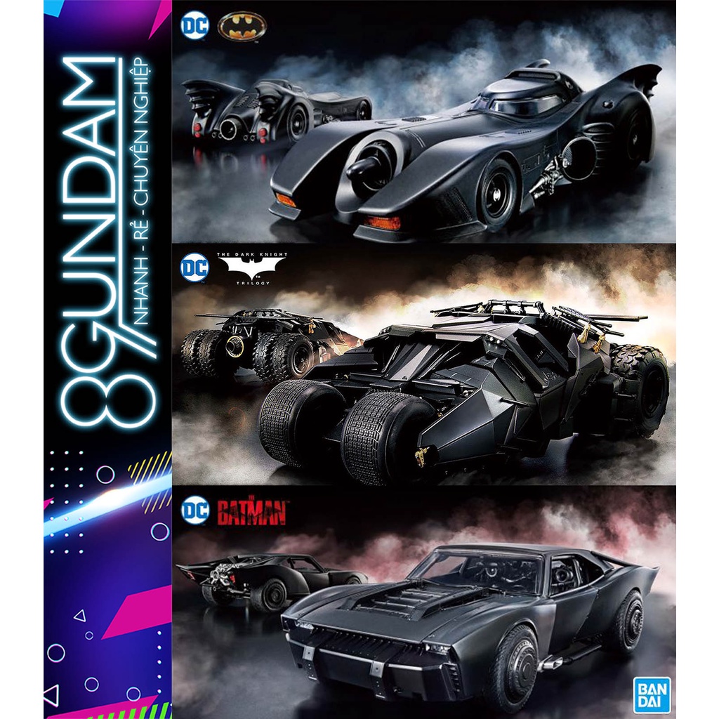 Mô Hình Lắp Ráp 1/35 Xe Batmobile Bat Mobile Figure-rise Batman DC