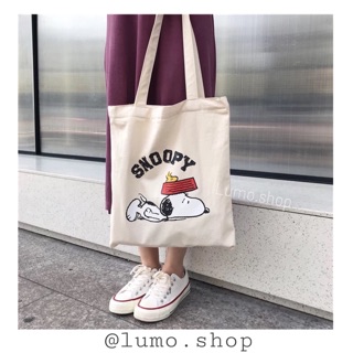Freeship 99k TQ_Túi tote snoopy