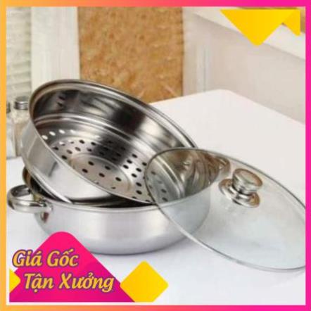 Nồi Hấp Inox 2 Tầng Đa Năng Tiện Dụng