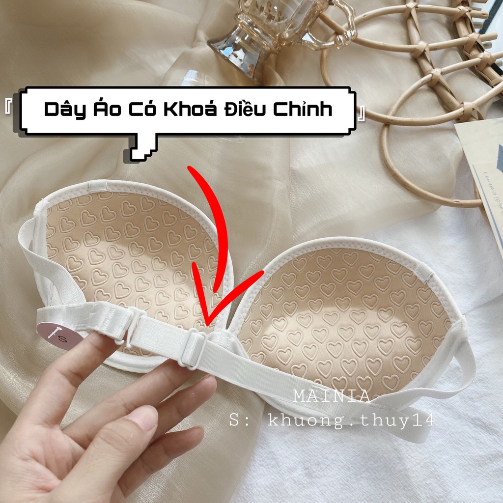 Áo Lót Chống Tụt Cúp Ngực Đệm Tim Nâng Ngực Thoáng Mát Thoải Mái Mainia Shop
