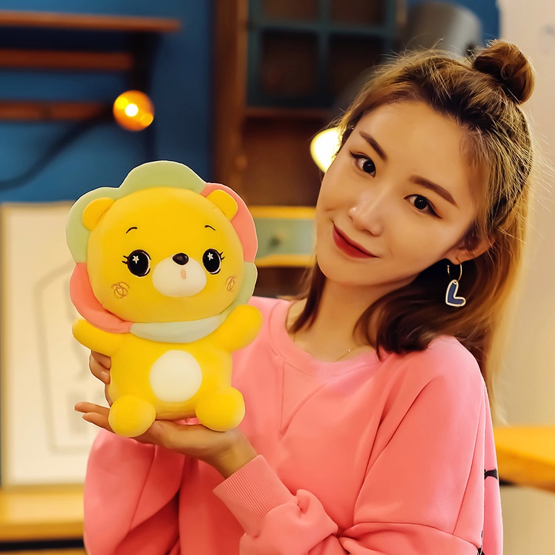 AIXINI ✨68cm Sunshine Lion Plush Toy Plushie Pillow Dolls Cute Soft Lion Stuffed Toy Stuffed Animals Kawaii Anime Plush Kid Child Gift