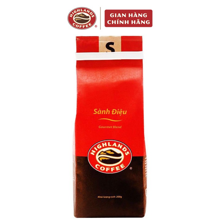 [Mã 267FMCGSALE giảm 8% đơn 500K] Cà phê rang xay Sành Điệu Highlands Coffee túi 200g