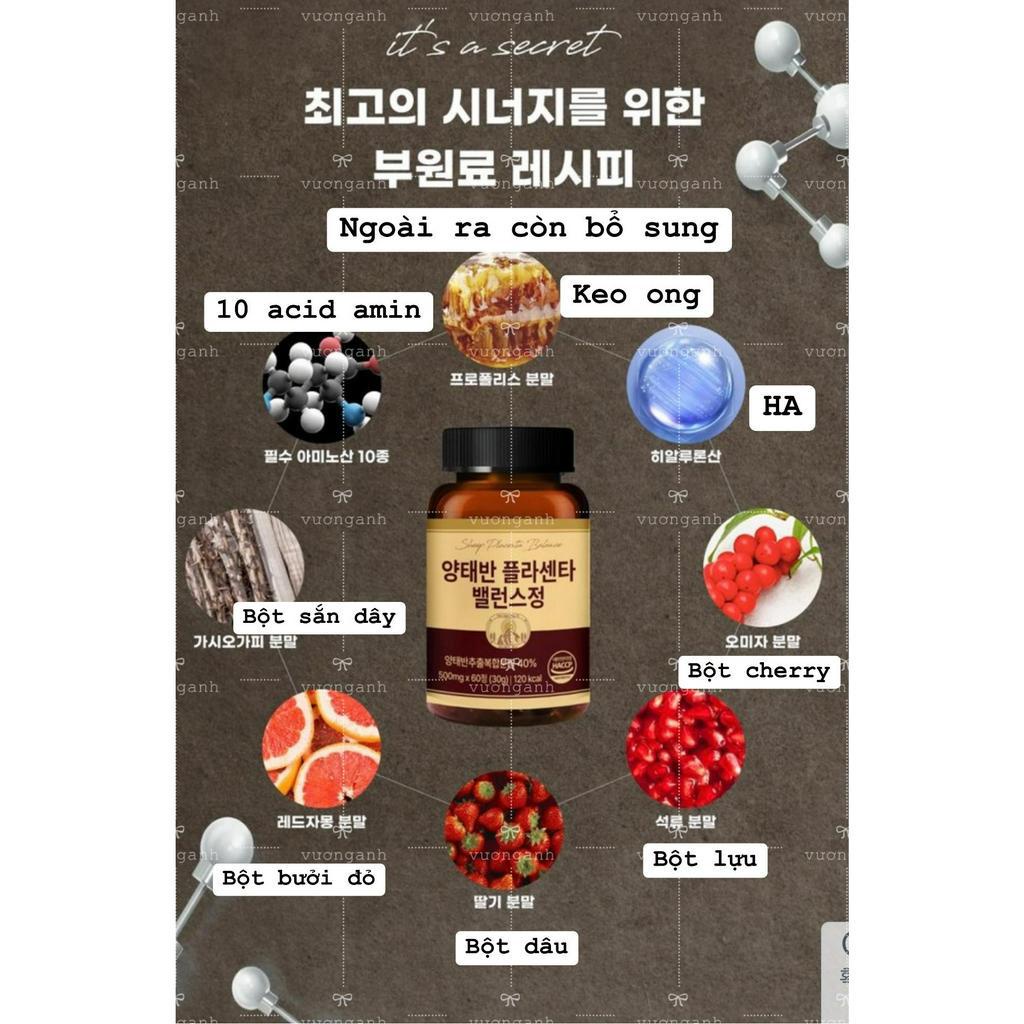 Combo Viên uống nội tiết tố Gamma linolenic Acid 60 viên + Viên uống nhau thai cừu Galtec 60 viên uống 1 tháng Hàn Quốc