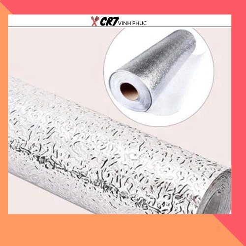 [2 MÉT- 3 MÉT] Giấy dán bếp tráng nhôm chống thấm (2 mét khổ 40cm, 3 mét khổ 60cm) 2456