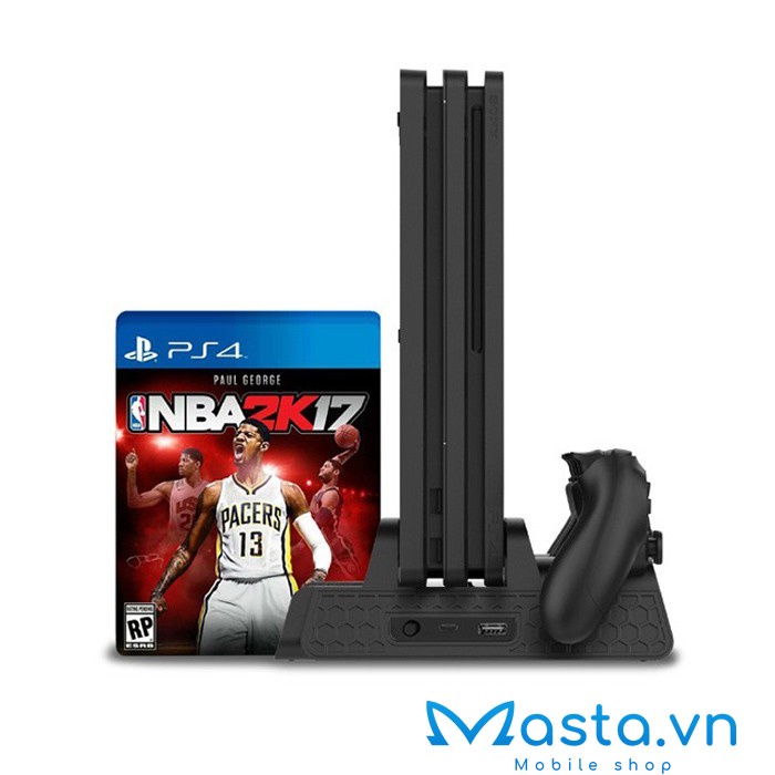 Đế tản nhiệt cho máy PS4 Slim/Pro All in One, chân đế đứng làm mát cho máy PS4 chính hãng Dobe