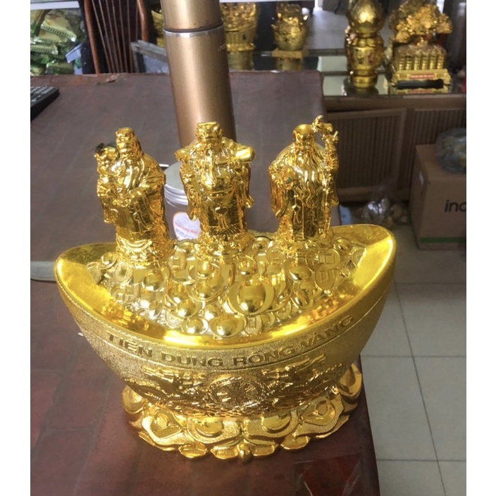 Đĩnh Phúc-Lộc-Thọ bánh Tiên Dung rồng vàng(2C)2024