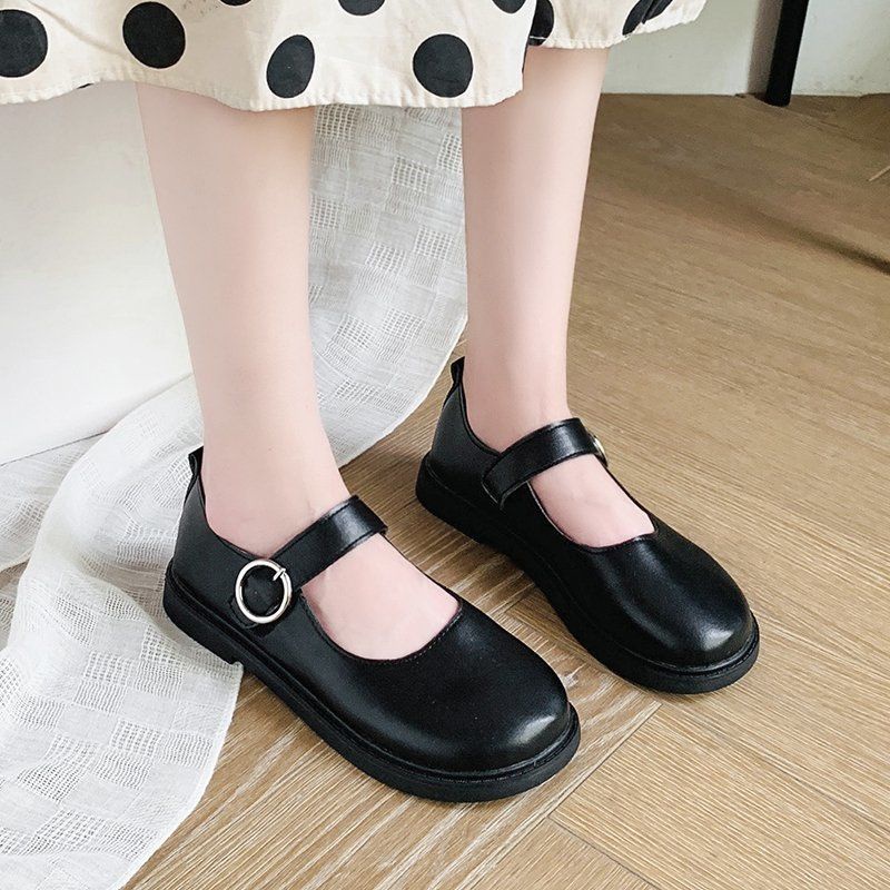 Giày Búp Bê Da Mềm Phong Cách Lolita Nhật Bản Xinh Xắn Dành Cho Nữ ISS990