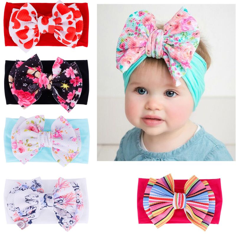 Khăn Turban Cỡ Lớn Thắt Nút Thời Trang Cho Bé Mới