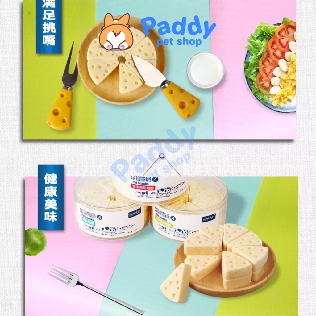 [1 viên 14g] Phô Mai Monbab Giàu Dinh Dưỡng Cho Chó Mèo