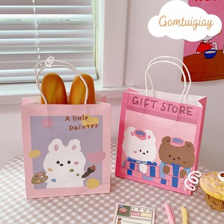 Túi Giấy 🍭 Túi giấy Có Quai Phong Cách Hàn Quốc in hình dễ thương, có nhiều size
