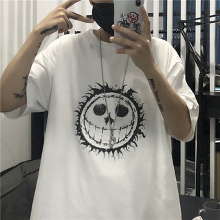 Áo thun tay lỡ wildstore, áo thun from rộng mặt cười tl815