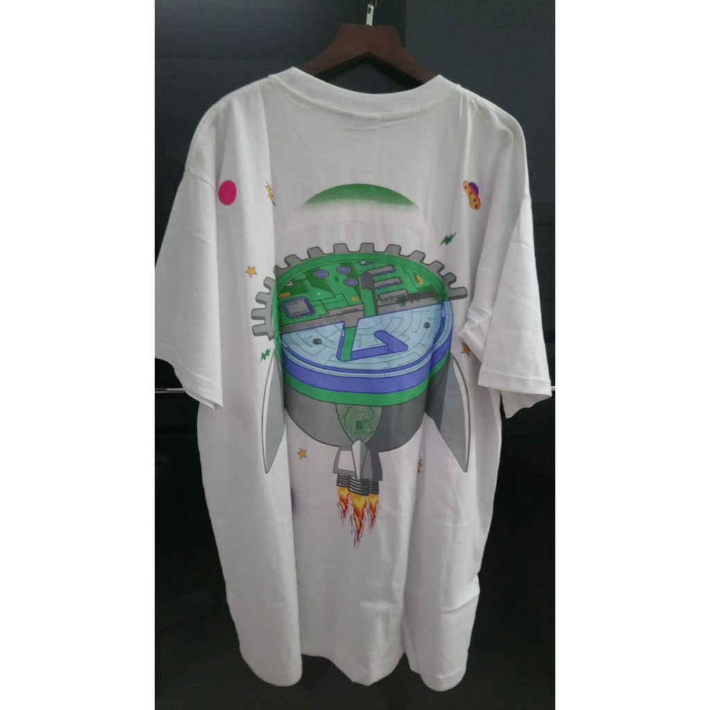 Aó thun tay lỡ phông form rộng dáng Unisex – Nemov. Vải cotton 100% dày, mềm, siêu mát, in chữ ROCKET NE031 | BigBuy360 - bigbuy360.vn