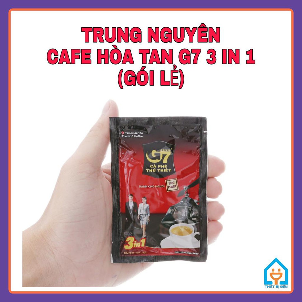 [TRUNG NGUYÊN-GÓI LẺ] Cafe, Cà phê sữa hòa tan G7 3in1 (HSD : 01/2022)